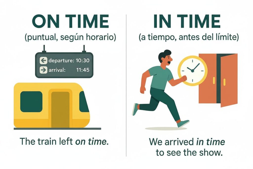 diferencias entre on time e in time