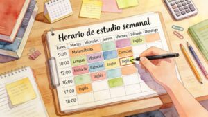 organizacion semanal de estudio organizacion semanal de estudio